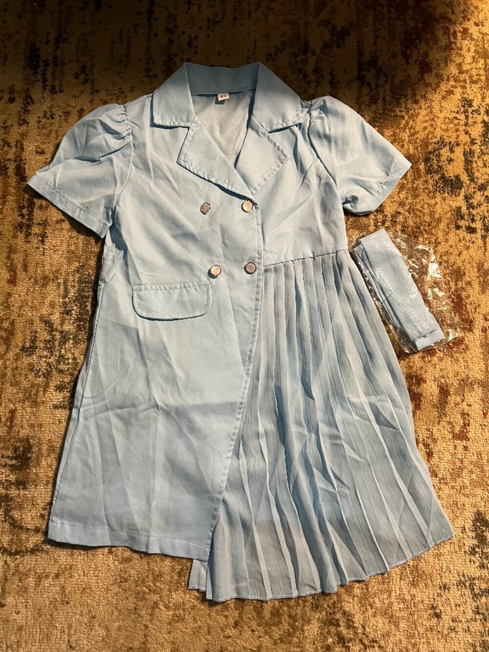 Light Blue Dress with Matching Belt